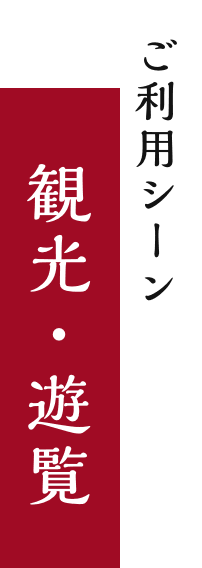 ご利用シーン 観光・遊覧