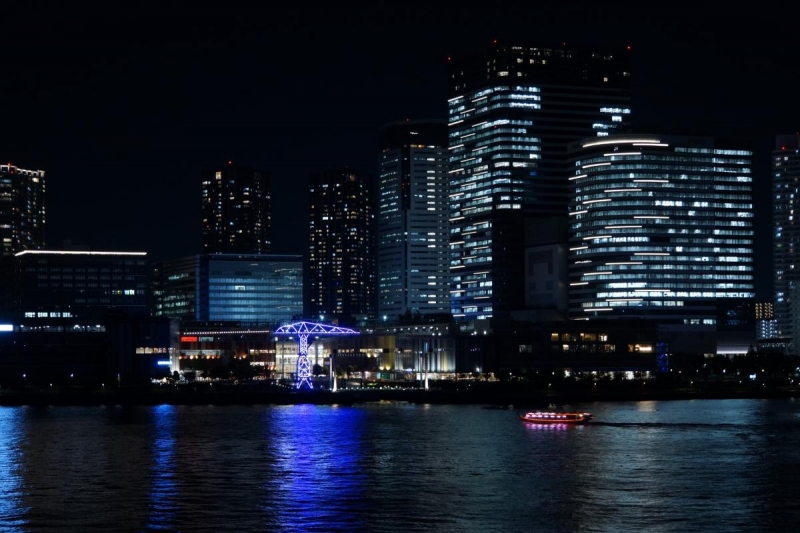 五反野駅 屋形船 夜景