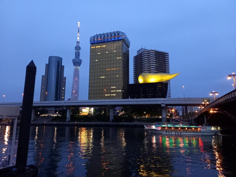 竹ノ塚駅 屋形船 夜景